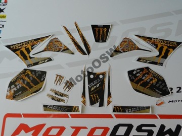 MotoOSW Yamaha DT 50 okleina naklejki GOLD MONSTER