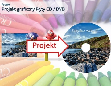 Wykonanie:Prosty projekt graficzny płyty CD / DVD