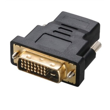 ДВОЙНОЙ АДАПТЕР DVI TOHDMI FullHD ЗОЛОТОЙ