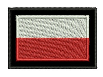 Naszywka Flaga Polski 55x38mm bez rzepa