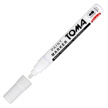 Marker olejowy 2,5mm TOMA TO-440 BIAŁY do opon