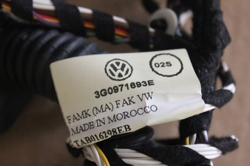 ЖГУТ ПРОВОДОВ ДВЕРИ ЗАДНИЙ ЛЕВЫЙ VW PASSAT B8 3G0971163E