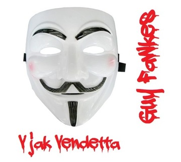 Maska protestu strój Anonymous anonim anonimowych anonimowi ACTA protest