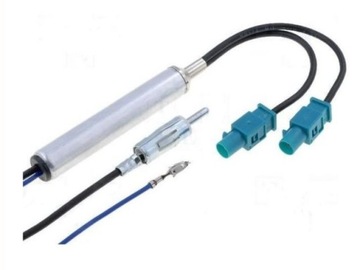 SEPARATOR ANTENOWY FAKRA x2 -DIN PROSTY VW SKODA