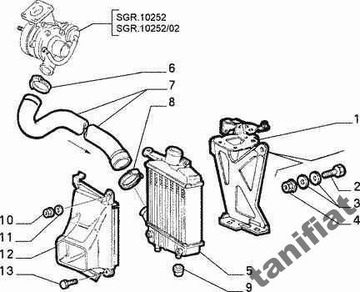 ALFA ROMEO 156 1,9 JTD LANCIA LYBRA TRUBKA TURBO 134