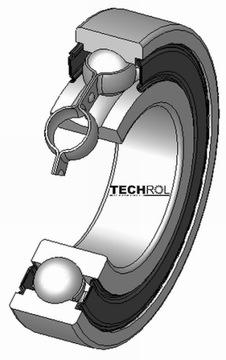 62207 2RS ШАРИКОВЫЙ ПОДШИПНИК 35x72x23 мм F-ra НДС