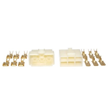 OK-6K uniwersalna kostka 6pin z konektorami 6.3mm