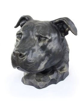 Amerykański Staffordshire Terrier Głowa Statuetka