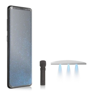 SAMSUNG GALAXY S9 PLUS СТЕКЛО 5D UV LED ПОЛНОСТЬЮ КЛЕЙНОЕ