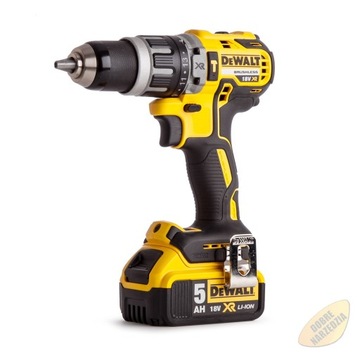 DeWALT DCD796P2 Аккумуляторная ударная дрель и шуруповерт 5 Ач, 18 В + DT7969