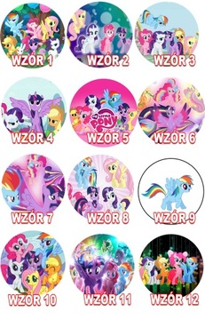 OPŁATEK NA TORT My Little Pony Kucyki 20cm wys 24h