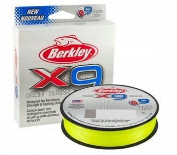 Berkley X9 Braid Low Vis Green Braid 0,14 мм 300м