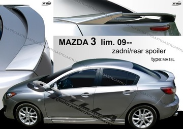 spoiler spojler do Mazda 3 sedan MK2 06/2009--