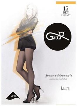 Колготки GATTA Laura 15/20 DEN лайкра 5-XL цвета