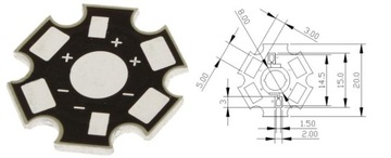 POWER LED 1Вт EPISTAR Белый Полный Спектр 45м