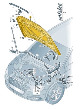 Маска Audi Q3 8U0823029B