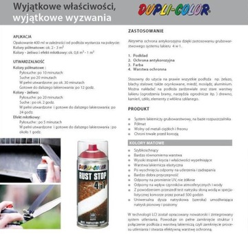 Spray RUST STOP NA RDZĘ 4w1 400ml RAL9005 CZARNY