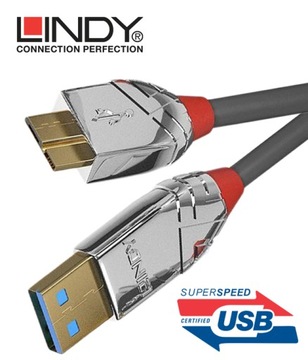 Lindy 36656 Линейный кабель USB 3.0 Type A — Micro B Cromo — 0,5 м