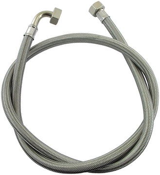 WĘŻYK-WĄŻ W OPLOCIE N-N KOLANKOWY 3/8''x3/8'' 30cm