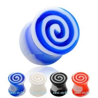 TUNEL TUNELE PLUG SPIRALA 4 mm KOLOR DO WYBORU