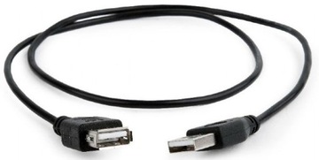 KRÓTKI 75cm przedłużacz USB kabel 0,75m AA A-A M/F