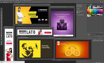 KURS PHOTOSHOP GRAFIKA INTERNETOWA, BANNERY - DVD