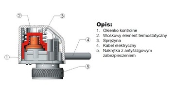 Термопривод НЗ Watts M30x1,5 230 НАПОЛЬНЫЙ