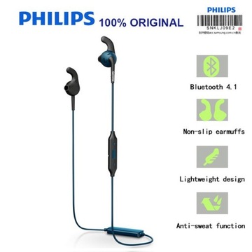 СПОРТИВНЫЕ НАУШНИКИ PHILIPS SHQ6500 КРУГЛОСУТОЧНЫЙ КУРЬЕР!