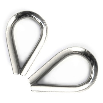 Kausza nierdzewna A4 do lin sercówka 18mm 1 szt.