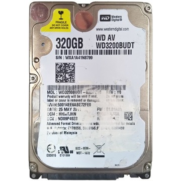 WD WD3200BUDT | 63DPZY0 РЕД Y0 | Донор SaW