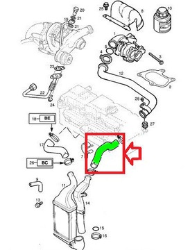 ШЛАНГ ИНТЕРКУЛЕРА OPEL ASTRA G 2.0 DTI 2.2 DTI