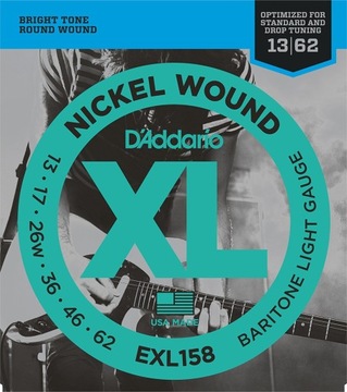 D'addario EXL158 13-62 struny do gitary elektryk