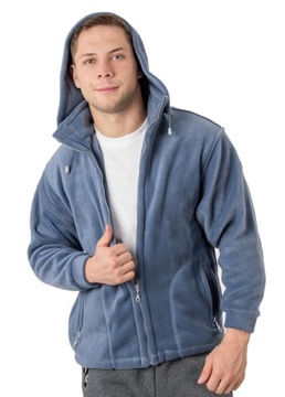 Polar Męski Bluza Polarowa Męska MAX01 XXL niebies