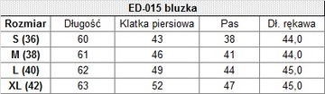 Bluzka dopasowana z koronką, lato L