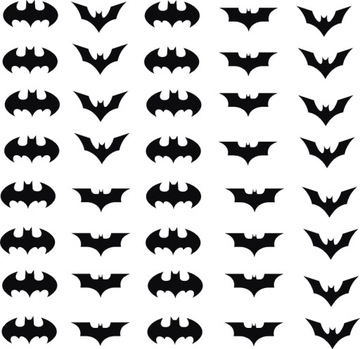 40szt Nietoperze Batman naklejki rower RÓŻNEKOLORY
