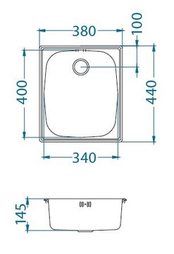 ALVEUS BASIC 10 SATIN мойка