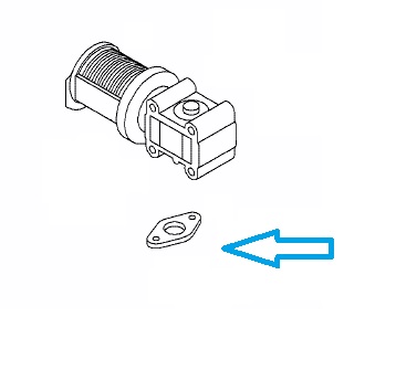 Прокладка EGR OPEL Astra H Vectra C Zafira 1.9CDTI