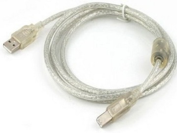 Kabel drukarkowy USB 2.0 A-B 4.5m 2xoplot ferryt