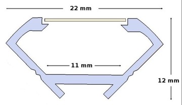 ПРОФИЛЬНАЯ СВЕТОДИОДНАЯ ЛЕНТА КАНАЛЬНАЯ УГЛОВАЯ ПОДНОСКА 2м БЕЛАЯ Т