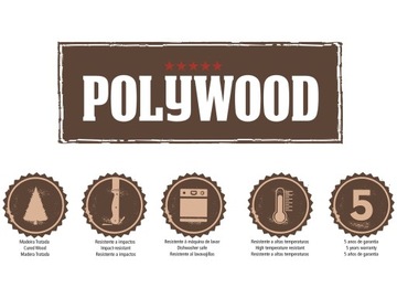 TRAMONTINA 6x BROWN ножей для стейка - JUMBO POLYWOOD
