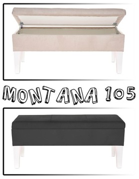 Ławka Montana 105 tapicerowana pufa schowek