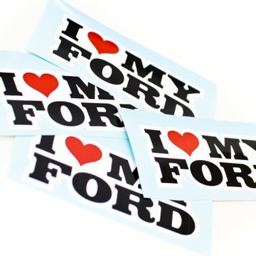 Naklejka sticker I LOVE MY FORD