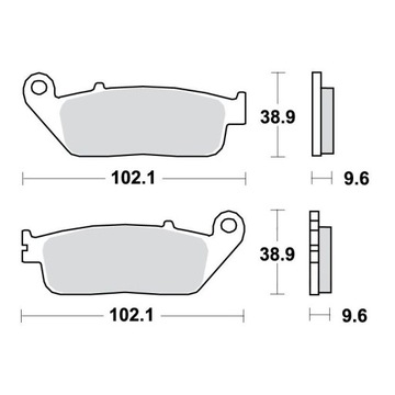 TRW LUCAS MCB677 HONDA VT 1100 Тормозные колодки