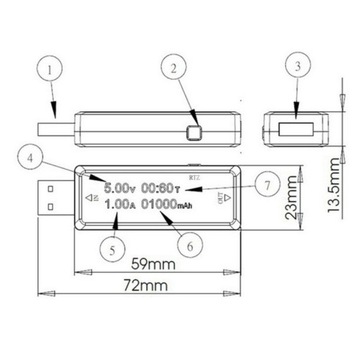 USB 2.0 ТЕСТЕР РАЗЪЕМ ДИАГНОСТИКА ИЗМЕРИТЕЛЯ