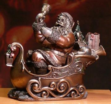 СКУЛЬПТУРА Святой Николай на санях veronese ПОДАРОК