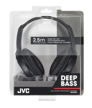 НАКЛОННЫЕ НАУШНИКИ JVC HA-RX330 DEEP BASS, ЧЕРНЫЕ