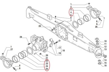 ПОДВЕСКА МОСТА NEW HOLLAND B90B B100 B110B OEM