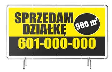 Baner SPRZEDAM dom DZIAŁKĘ mieszkanie - 26 wzorów