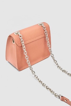 Сумка ZARA, розовый, бежевый, selma, НОВИНКА