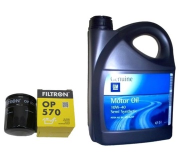 FILTR I OLEJ GM 10W40 5L OPEL VECTRA C